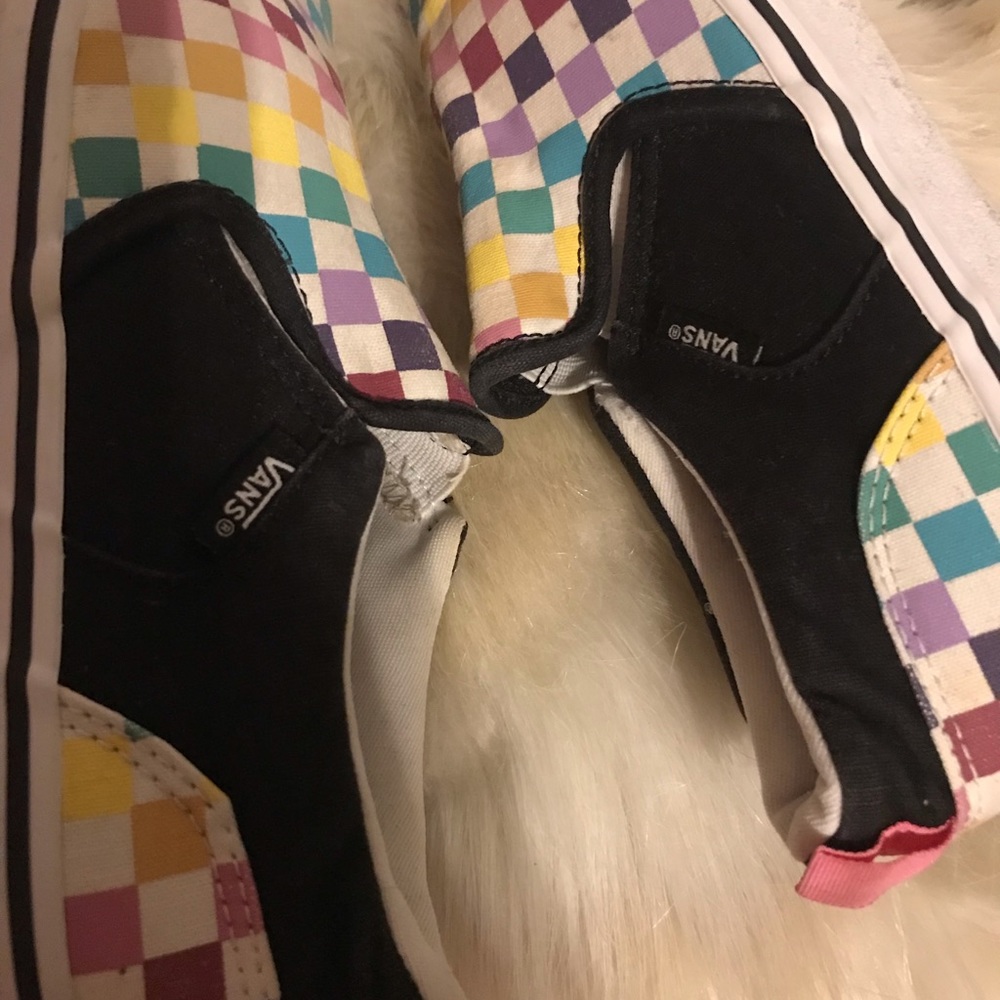 Vans Checked Multi Color Size: 6 - image 5